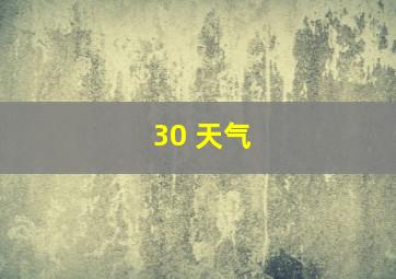 30 天气